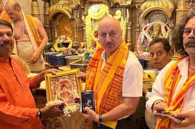 Amid The Kashmir Files-Nadav Lapid Row, Anupam Kher Visits Siddhivinayak Temple; See Pics