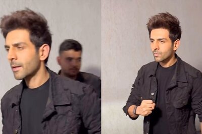 Kartik Aaryan Looks Handsome In An All-Black Outfit As He Gets Papped After Chandu Champion Poster Release