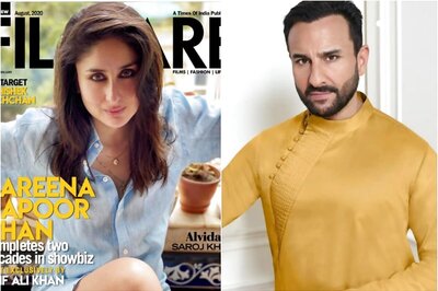 Saif Ali Khan Clicks Kareena Kapoor's Magazine Cover Shot as She Completes 20 Years in Film Industry