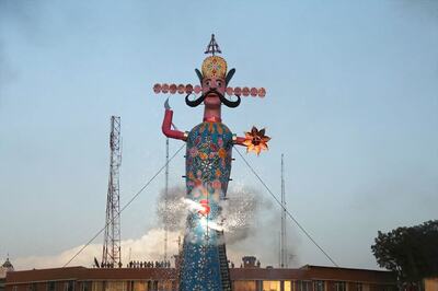 Ravana Effigies Made of Plastic Waste to be Disposed of Mechanically this Dussehra