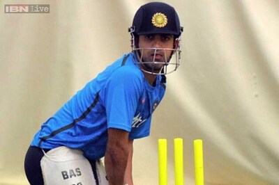 Gautam Gambhir working with Justin Langer to revive India career
