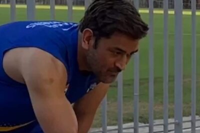 Watch: Chennai Super Kings Captain MS Dhoni Paints Seats at Chepauk Stadium, Fans Love it