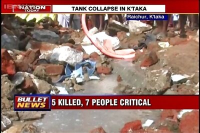 Karnataka: Five killed as overhead water tank collapses in Raichur
