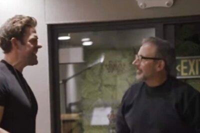 The Office Reunion: John Krasinski, Steve Carell Share Heartfelt Moment In IF BTS Video