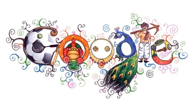 Doodle 4 Google winner on Google India home page