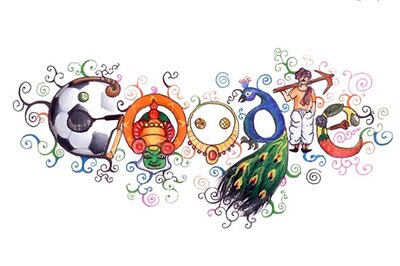 Doodle 4 Google winner on Google India home page