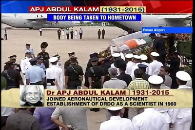 Former president Kalam's body flown to Rameswaram, last rites to take place on Thursday
