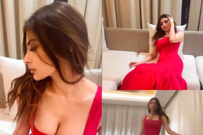 Sexy! Mouni Roy Sizzles In Red As She Twirls And Poses While Flaunting Her Curves