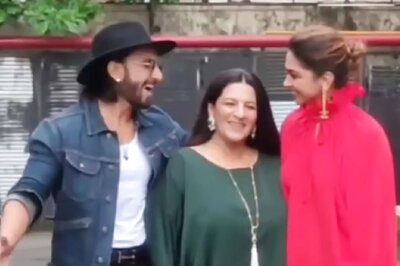 Deepika Padukone and Ranveer Singh Step Out to Celebrate Mom Anju Bhavnani's Birthday