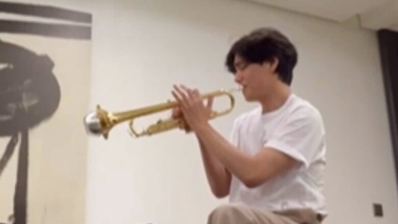 BTS' Kim Taehyung Confuses ARMYs With New Trumpet Video, J-Hope Asks 'It's Acting Right?'