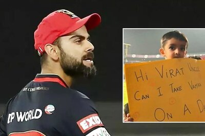 'Can I Take Vamika on Date?': Kid's Placard for Virat Kohli's Daughter Gets Thumbs Down on Twitter