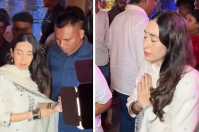 Watch: Karisma Kapoor Steps Out For Ganpati Darshan In Classic White Kurta Set