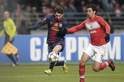 Messi scores twice as Barcelona beat Moscow 3-0