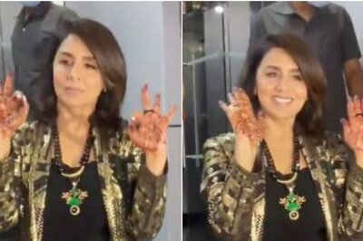 Neetu Kapoor Flaunts Her Mehendi As She Resumes Work After Ranbir-Alia Wedding