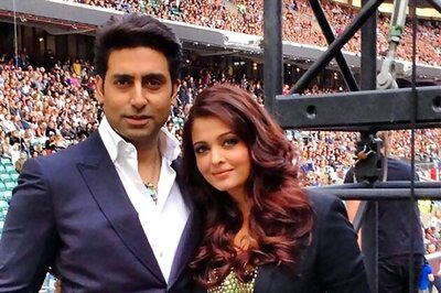 Snapshot: Abhishek and Aishwarya at the Chimes For Change concert