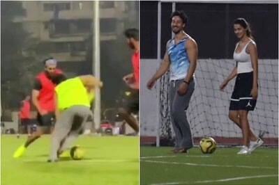 Disha Patani Shouts 'Good Try', Lauds Tiger Shroff's Insane Football Skills from the Sidelines