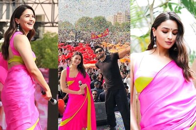 Alia Bhatt Teases The Eye, Draped In A Vibrant Saree From The Shelves Of Manish Malhotra; See Pics