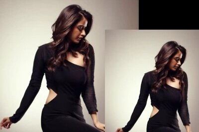 Kannada Actress Ashika Ranganath Looks Stunning In A Black Cut-out Dress