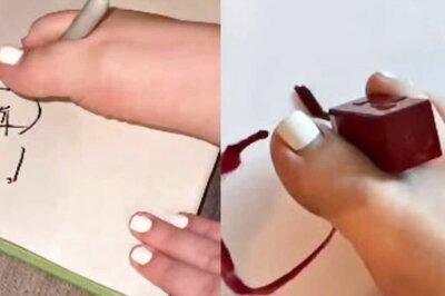 Watch: Girl Earns Rs 30,000 By Writing Names Of Men With Her Feet