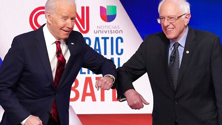 Presidential Debate During Coronavirus: An Elbow Bump Greeting for Biden and Sanders