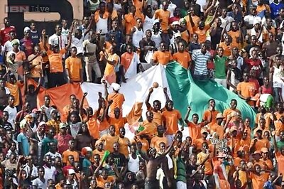 Watch: Mad celebrations by Ivory Coast fans put players, crowd safety in danger