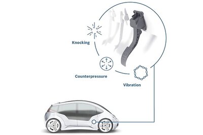 A 'smart' accelerator pedal that alerts if the driver is wasting fuel