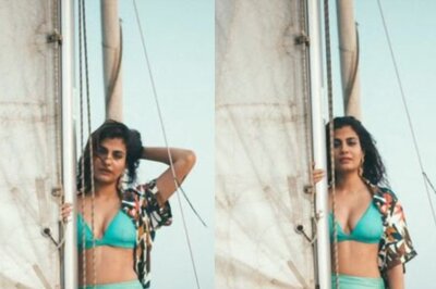 The Family Man Fame Shreya Dhanwanthary Raises Temperature in Her Blue Bikini, See Pics