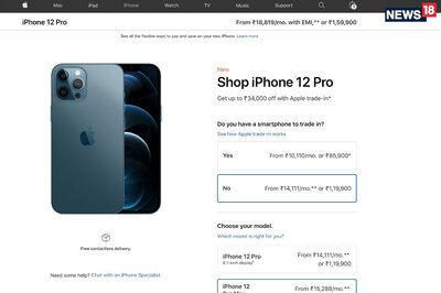 Apple iPhone 12 Pro Goes On Sale On Apple India Online Store: Up To Rs 34,000 For Your Old Phone