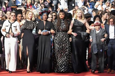 Salma Hayek, Cate Blanchett, Other Hollywood Stalwarts Demand 'Equality and Safety' On Cannes Red Carpet