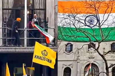 Sikhs Protest at British High Commission Over Pulling Down of Indian Flag at London Mission