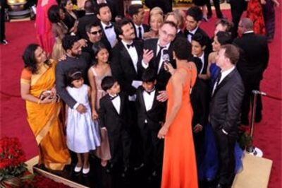 Indian movie stars shine on Oscar stage