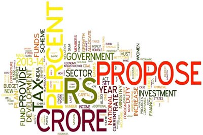 Word clouding P Chidambaram's Union Budget 2013-14 speech