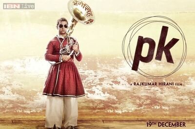 Aamir Khan's new 'PK' poster revealed and this time he poses without the transistor