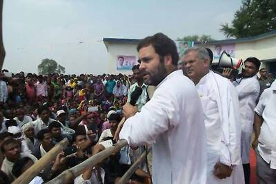 Rahul Gandhi begins 10-km padyatra on the second day of his Chhattisgarh trip