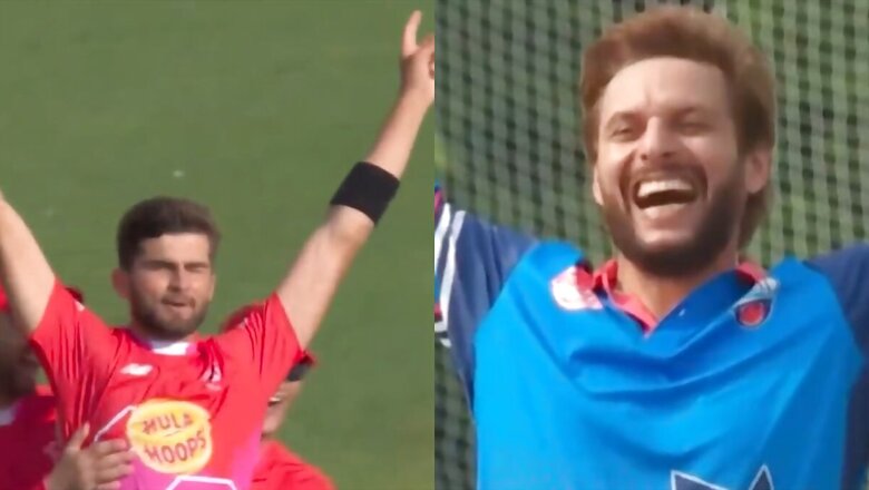Sasur-Damaad Shahid Afridi, Shaheen Afridi Take Two Wickets Each on Same Day; Pull Off Identical Celebrations | WATCH