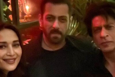 Shah Rukh Khan, Salman Khan Pose With Madhuri Dixit at Karan Johar's Party And Fans Can't Keep Calm