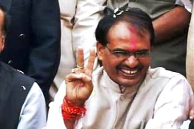 Madhya Pradesh: BJP workers celebrate as party heads for thumping victory