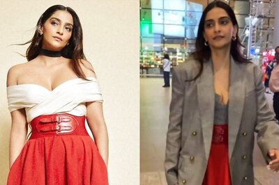 Promoting Sustainable Fashion, Sonam Kapoor Re-Wears Her Bright Red Maxi Skirt