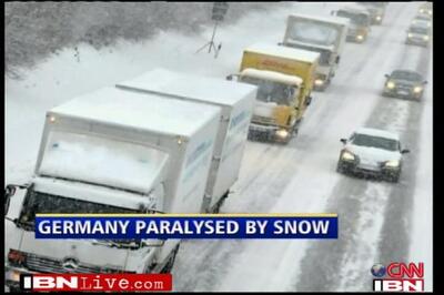 Fresh snowfall causes travel chaos across Europe