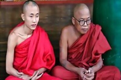 Monks give alms a miss for football