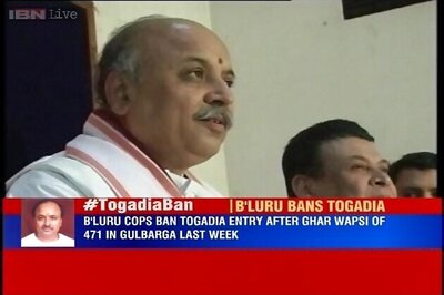 VHP leader Praveen Togadia banned from entering Bengaluru between February 5 to 10