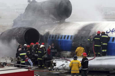 46 injured after plane crash lands in Iran