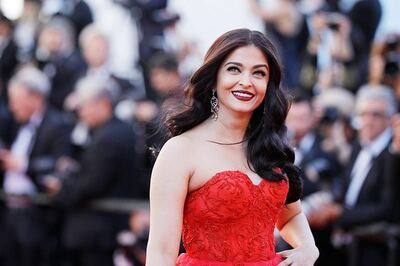 Aishwarya Rai Bachchan is a Vision in a LaBourjoisie Black and Beige Gown; See Pics