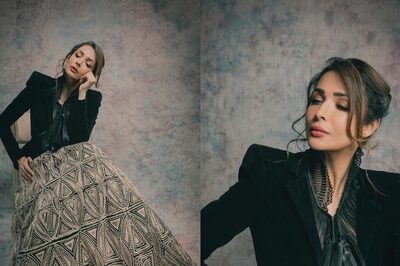 HOT! Malaika Arora Exudes Timeless Beauty In Stunning Black Blazer and Flared Skirt