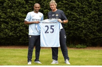 Manchester City's Fernandinho said he never lost faith in manager Pellegrini