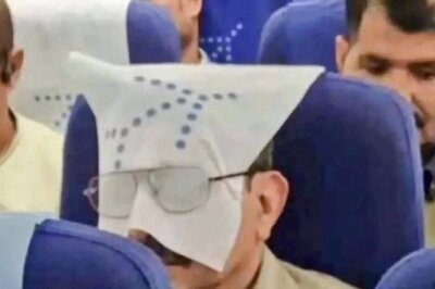 IndiGo Passenger Using Headrest Cover As Eye Mask is Desi Jugaad At its Best, See Viral Pic