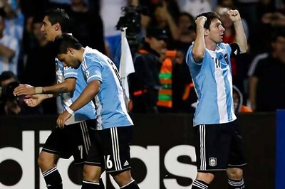 Messi, Aguero score as Argentina ease past Uruguay