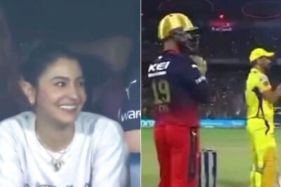 WATCH: Anushka Sharma’s Reaction To Bengaluru Crowd’s Electric Welcome For MS Dhoni Goes Viral
