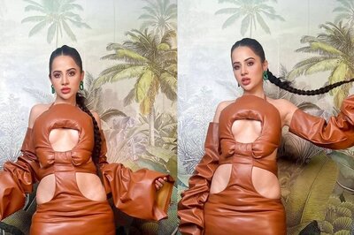 Urfi Javed Sparks Meme Fest with Pics in Puffed Leather Dress; Netizen Asks ‘Ye Kya Fugga Pehan Lia?’