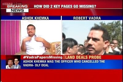 Pages of file pertaining to Robert Vadra-DLF land deal missing from Haryana government records
